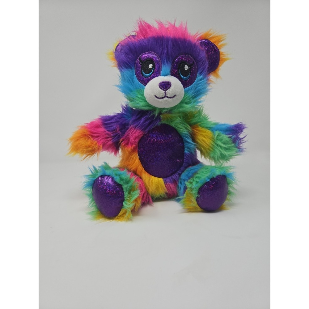 Build A‎ Bear Shaggy Rainbow Bear Stuffed 9" 2019